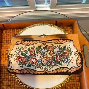 VTG Rare Tapestry Clutch Purse - Made in Hong Kong